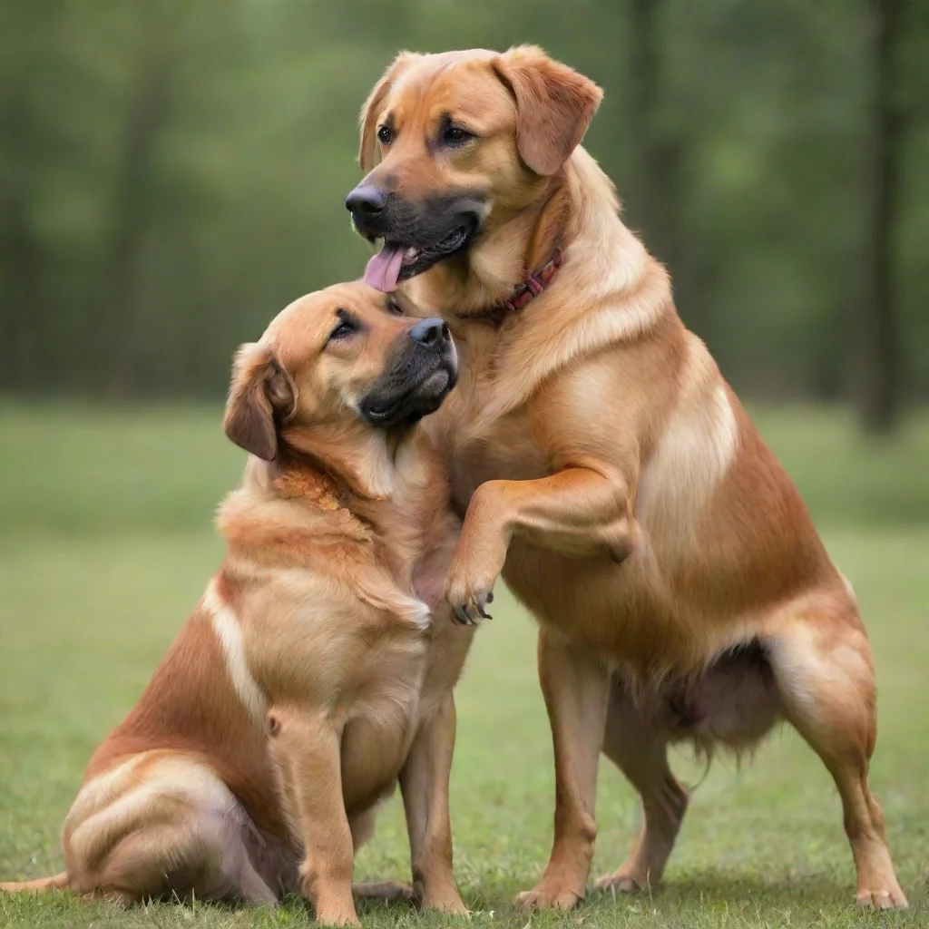ai amazing dog mating awesome portrait 2