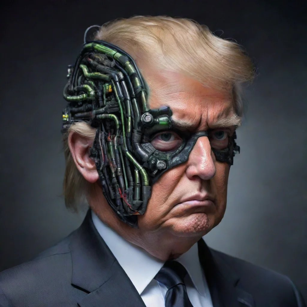 ai amazing donald trump as a borg awesome portrait 2