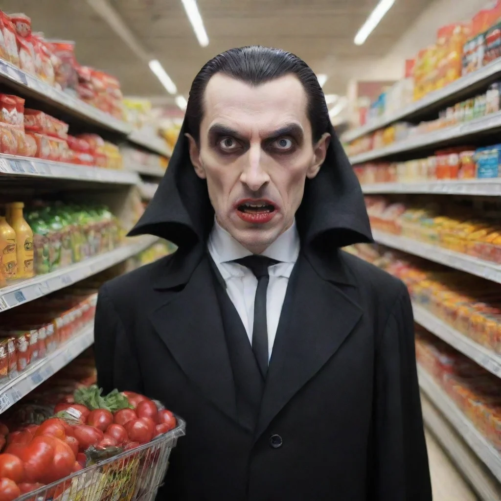  amazing dracula in supermarket awesome portrait 2