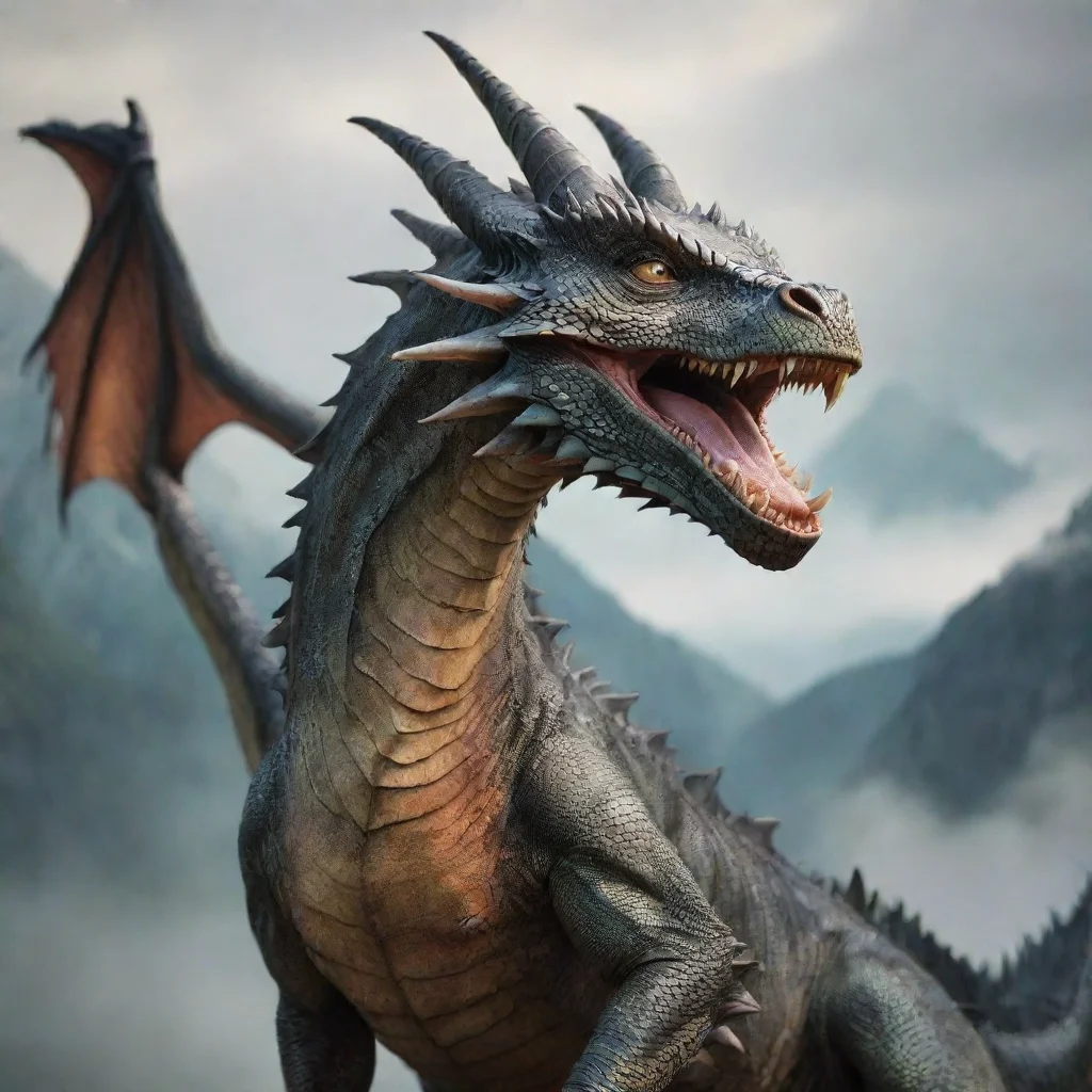  amazing dragon waiving goodbye awesome portrait 2