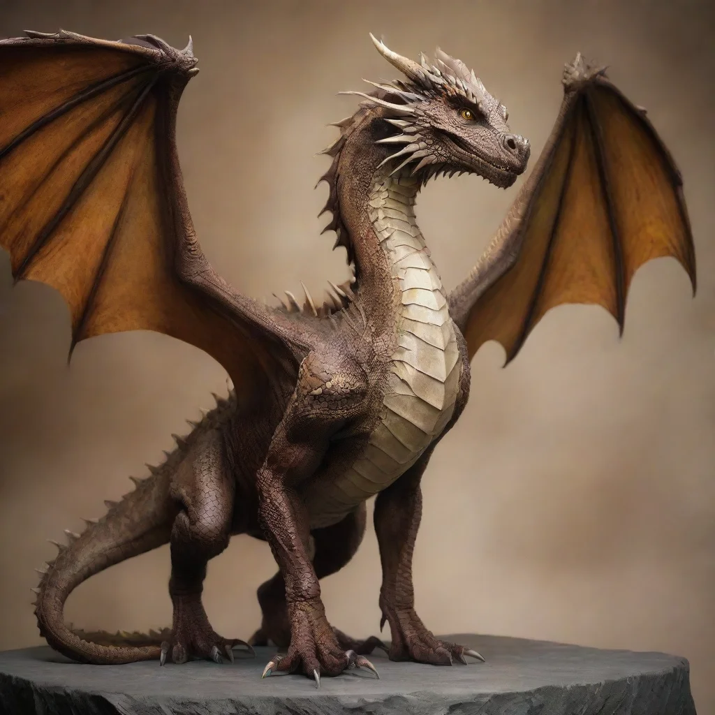  amazing dragon2 front legsno back legsno wingsumberstocky awesome portrait 2