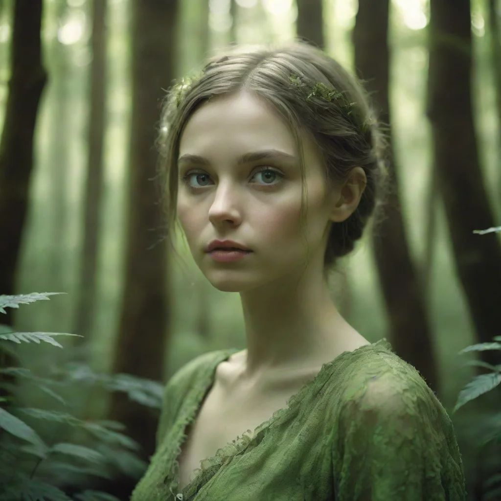 ai amazing eery light green lush forest cinematic fantasy awesome portrait 2
