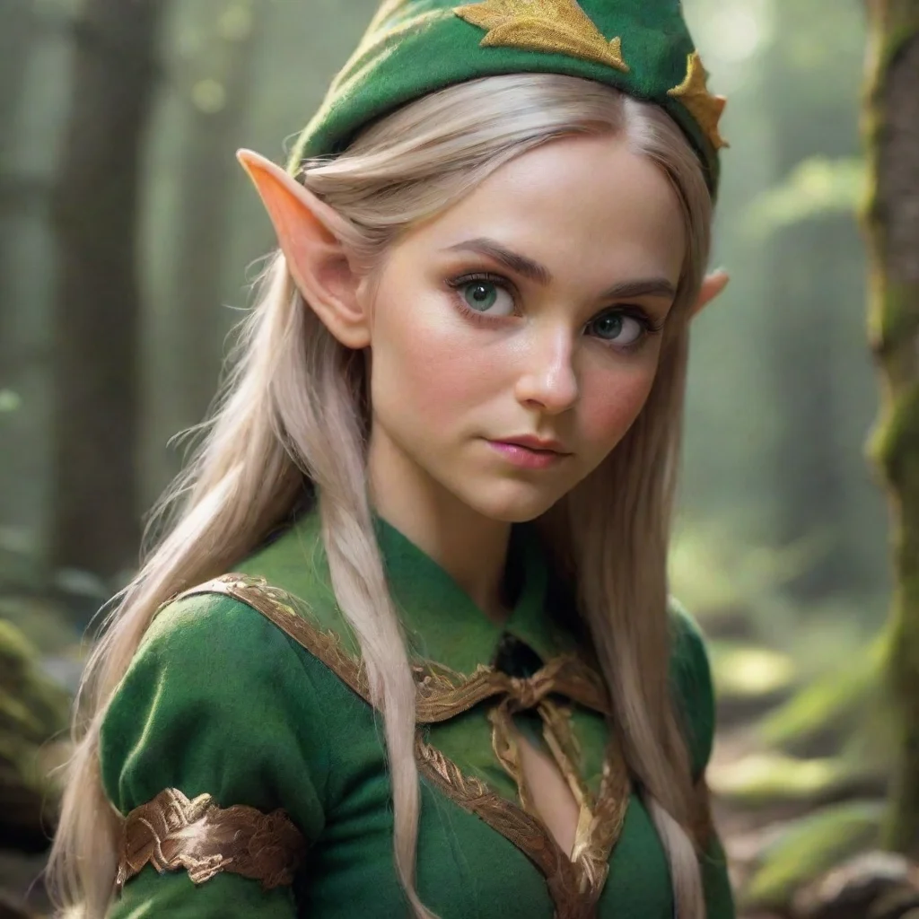 ai amazing elf bows down awesome portrait 2