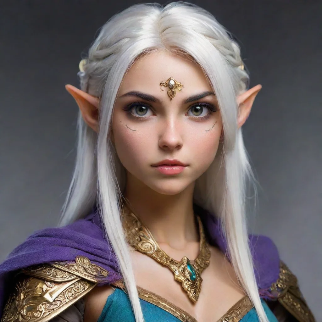 ai amazing elfa con el est mago lleno de humano awesome portrait 2