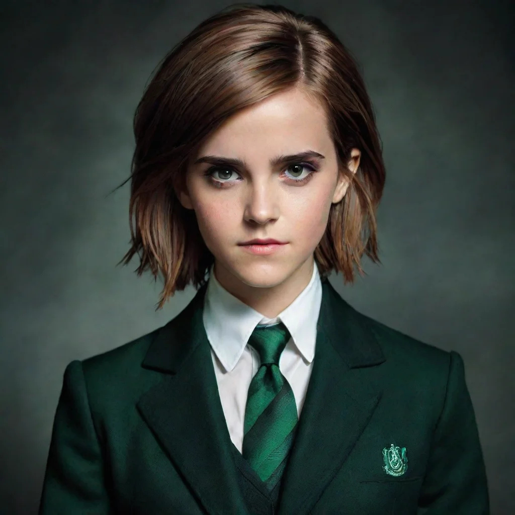 ai amazing emma watson as a slytherin awesome portrait 2