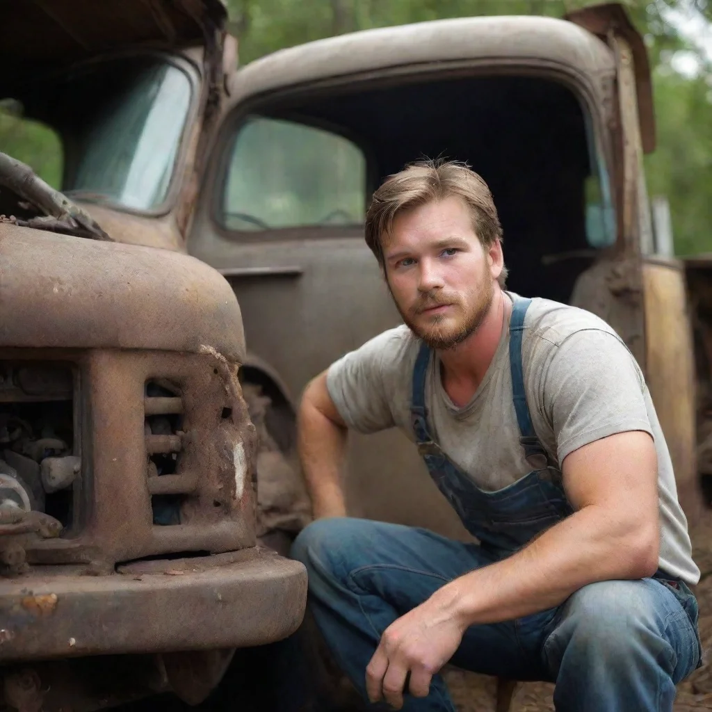 ai amazing employe dreaming of a repairing a truck awesome portrait 2