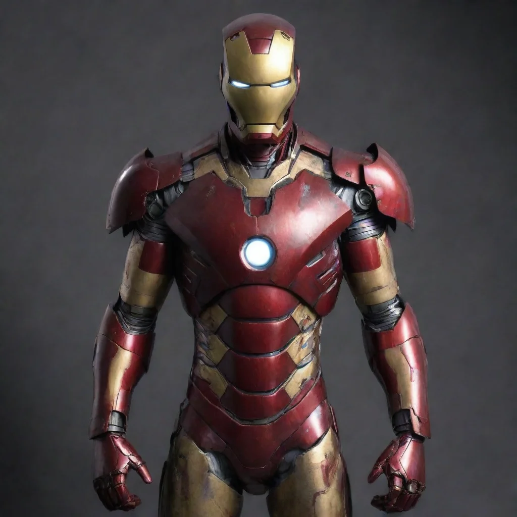 ai amazing evil east asian man in a suit of iron man armor awesome portrait 2