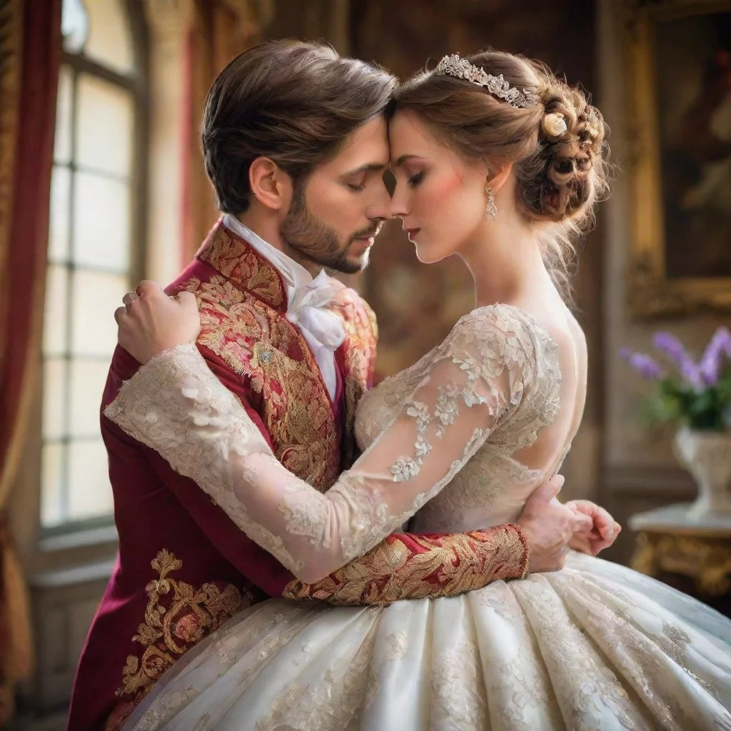 ai amazing fancy aristocratic lovers embrace fantasy trending art love wedding colorfulamazing awesome portrait 2 awesome p