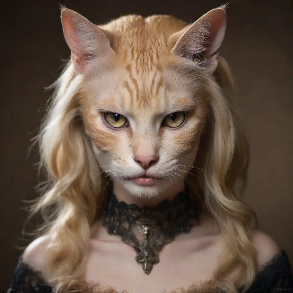 ai amazing feline humanoide awesome portrait 2