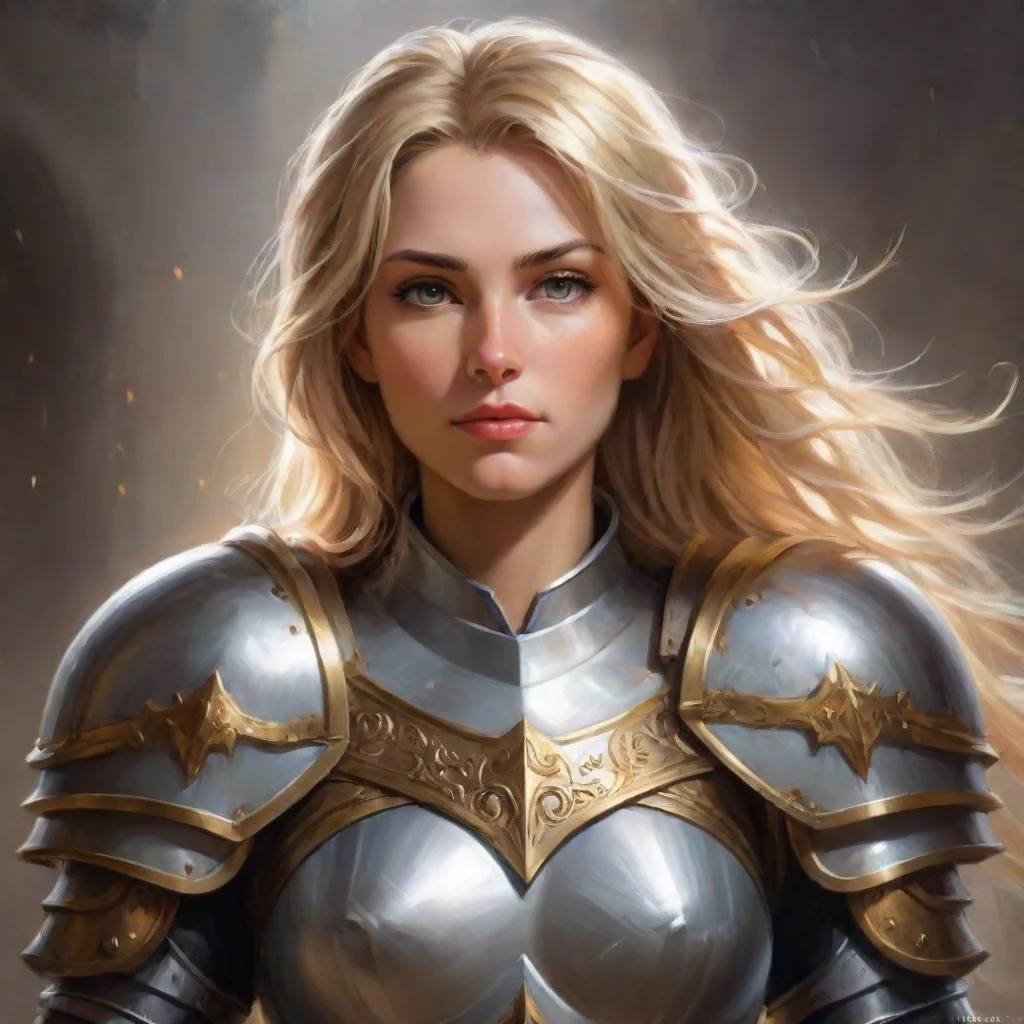  amazing female paladin awesome portrait 2