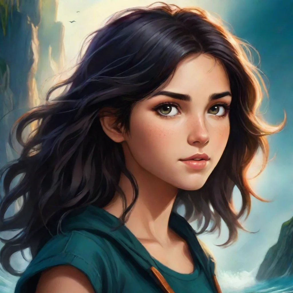 ai amazing female percy jackson oc awesome portrait 2