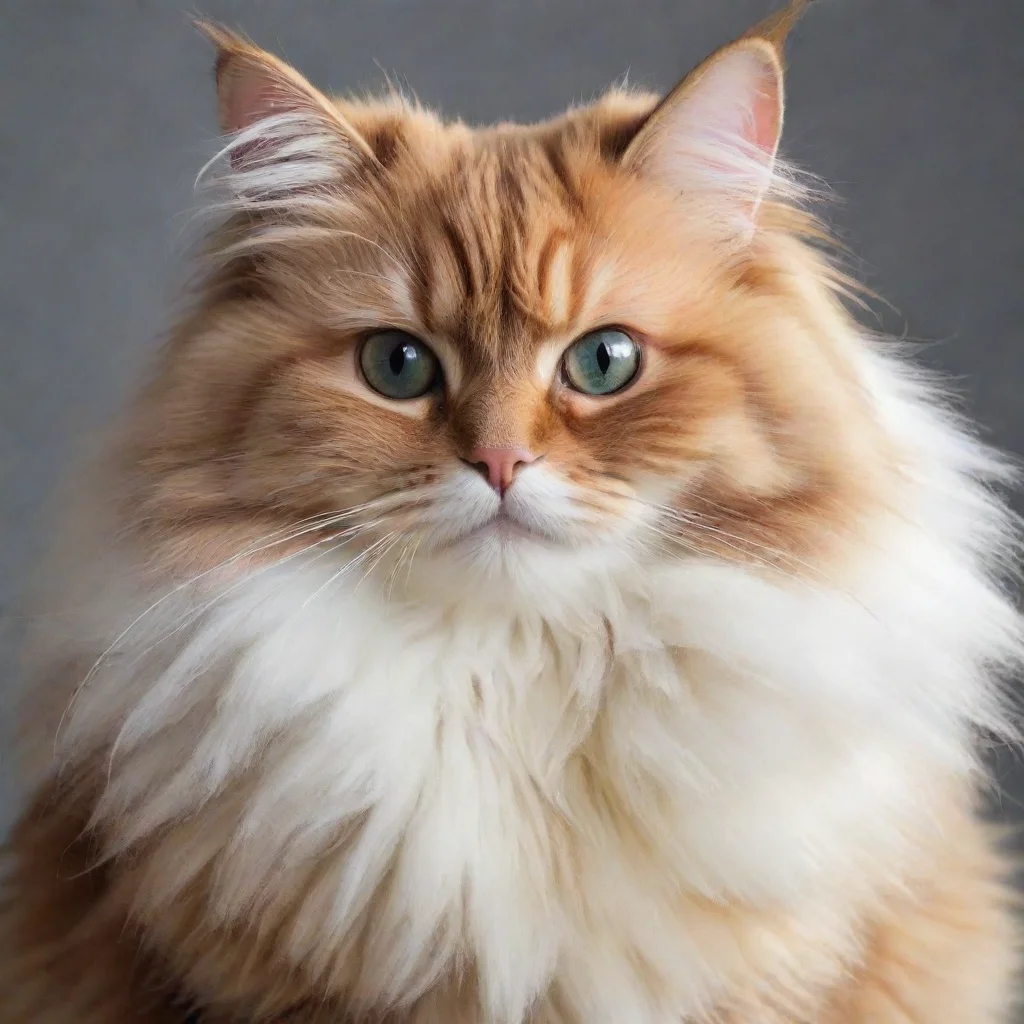 ai amazing fluffy cat awesome portrait 2