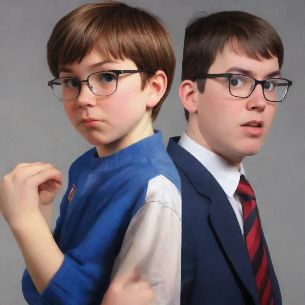 ai amazing frisk vs angry video game nerd awesome portrait 2