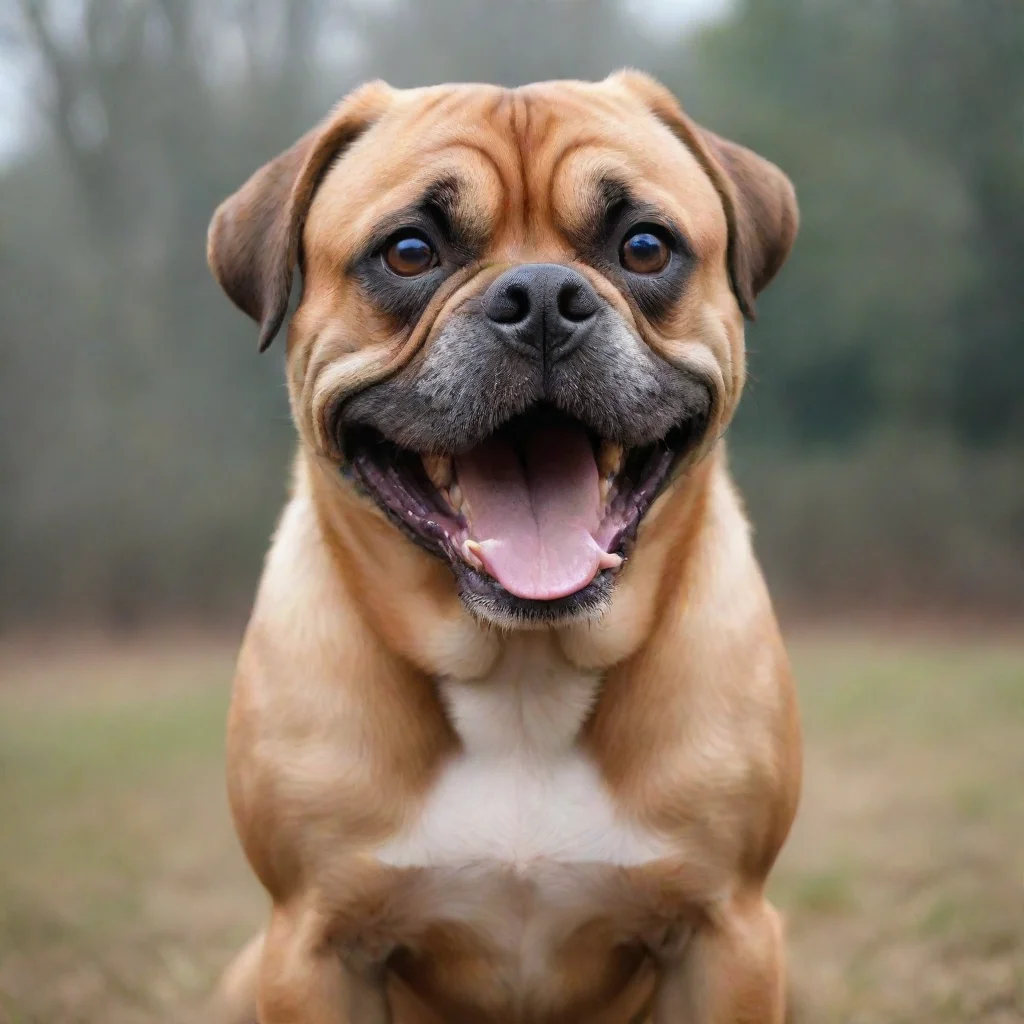 ai amazing funny but very strong dog awesome portrait 2