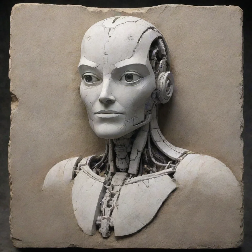  amazing future robot carvingboniaanname into stone awesome portrait 2