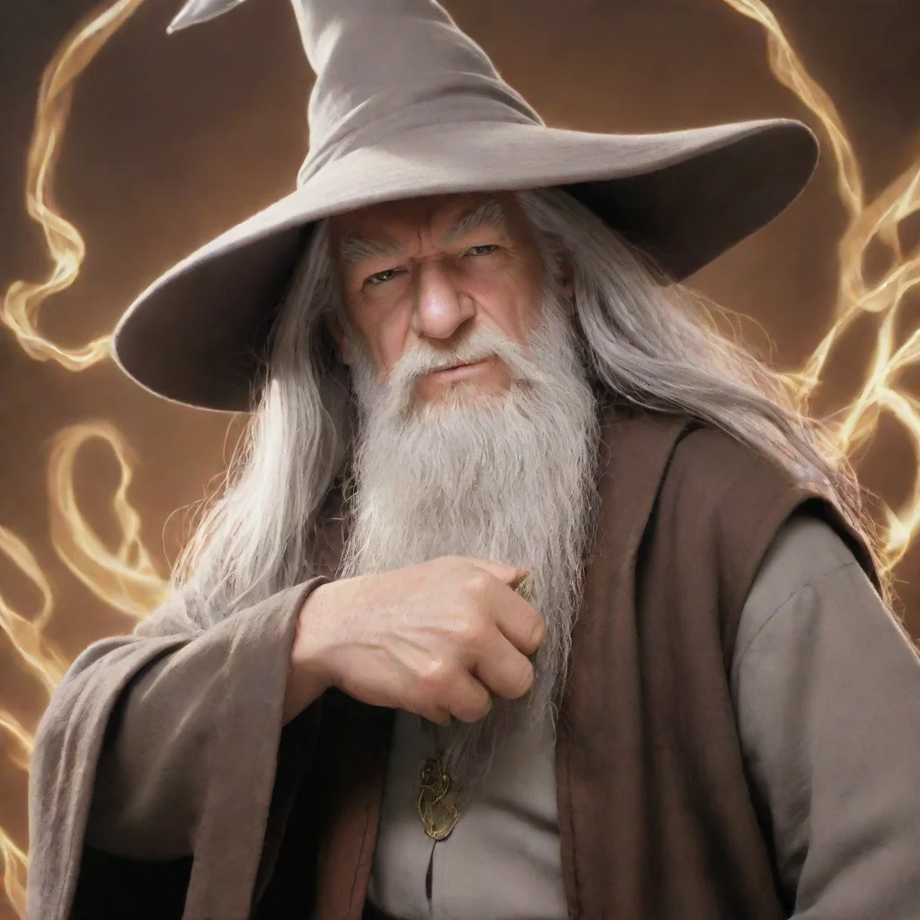 amazing gandalf flexing brown yugioh cards awesome portrait 2