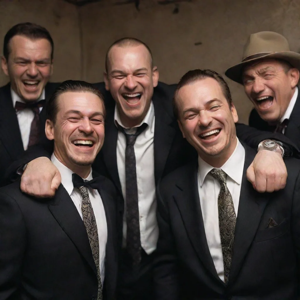 ai amazing gangsters laughing awesome portrait 2 wide
