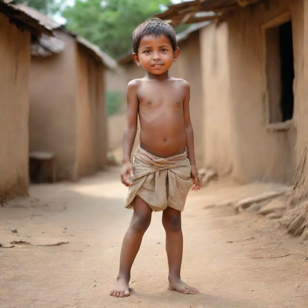  amazing generate an image ofanimated boy in indian village full immage from face to legs awesome portrait 2