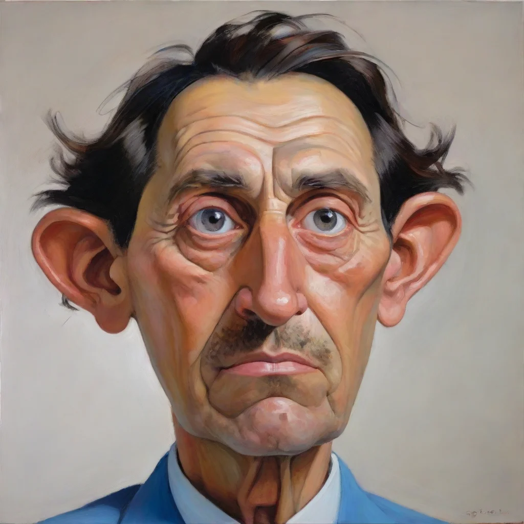 ai amazing george condo awesome portrait 2