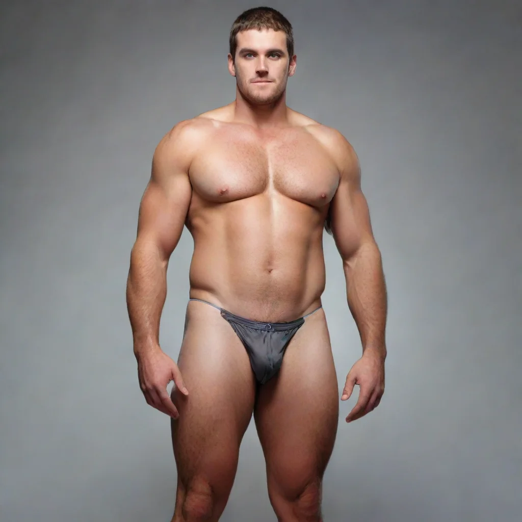 ai amazing giant man wearing a thong awesome portrait 2