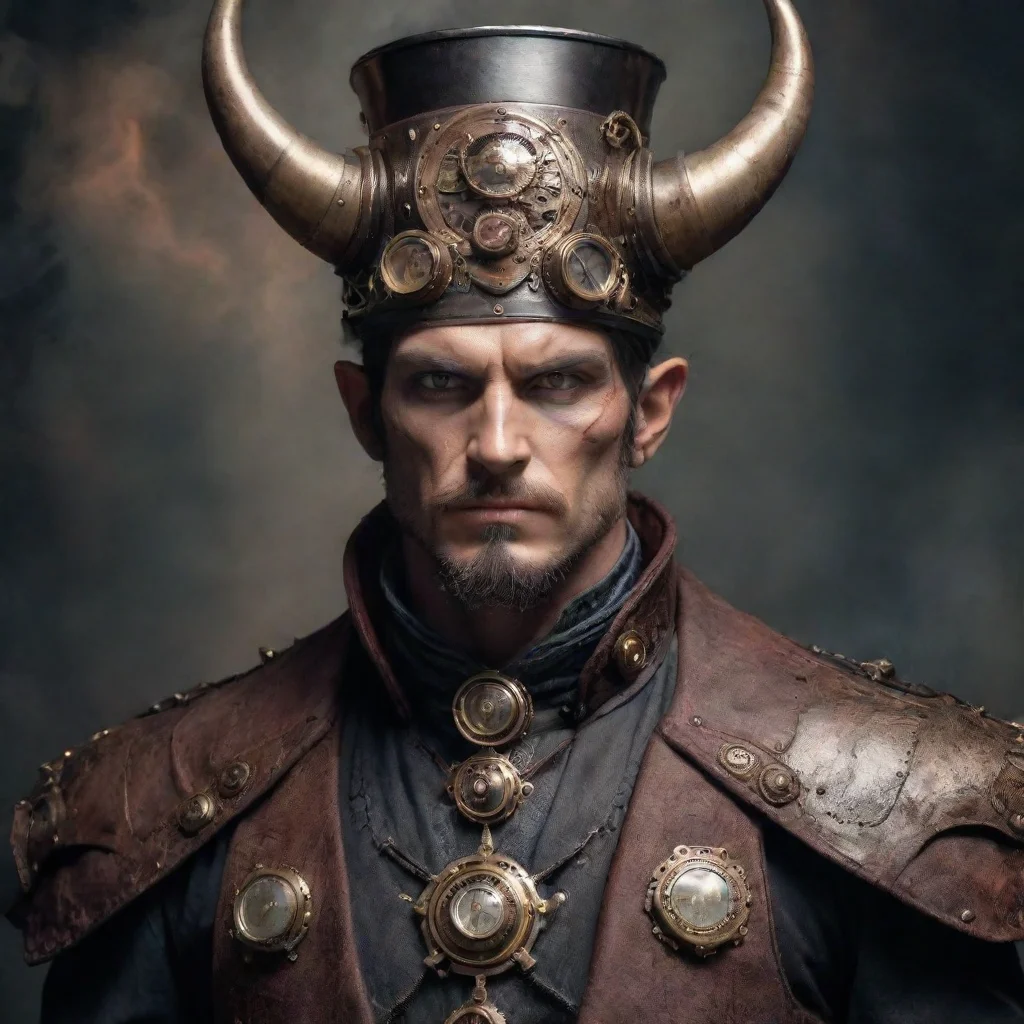 ai amazing god demon masculine steampunk awesome portrait 2