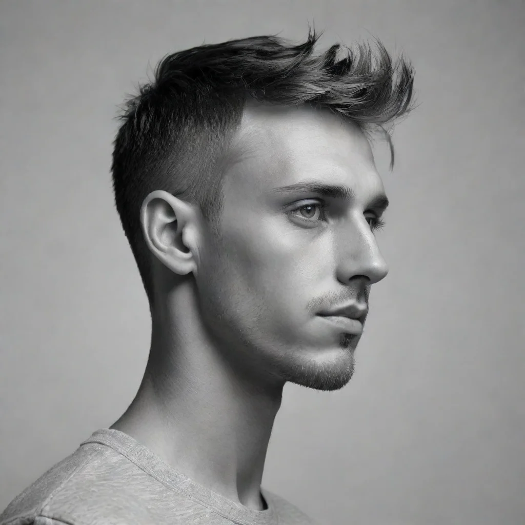 ai amazing gray profile picture with minimalisticawesome portrait 2