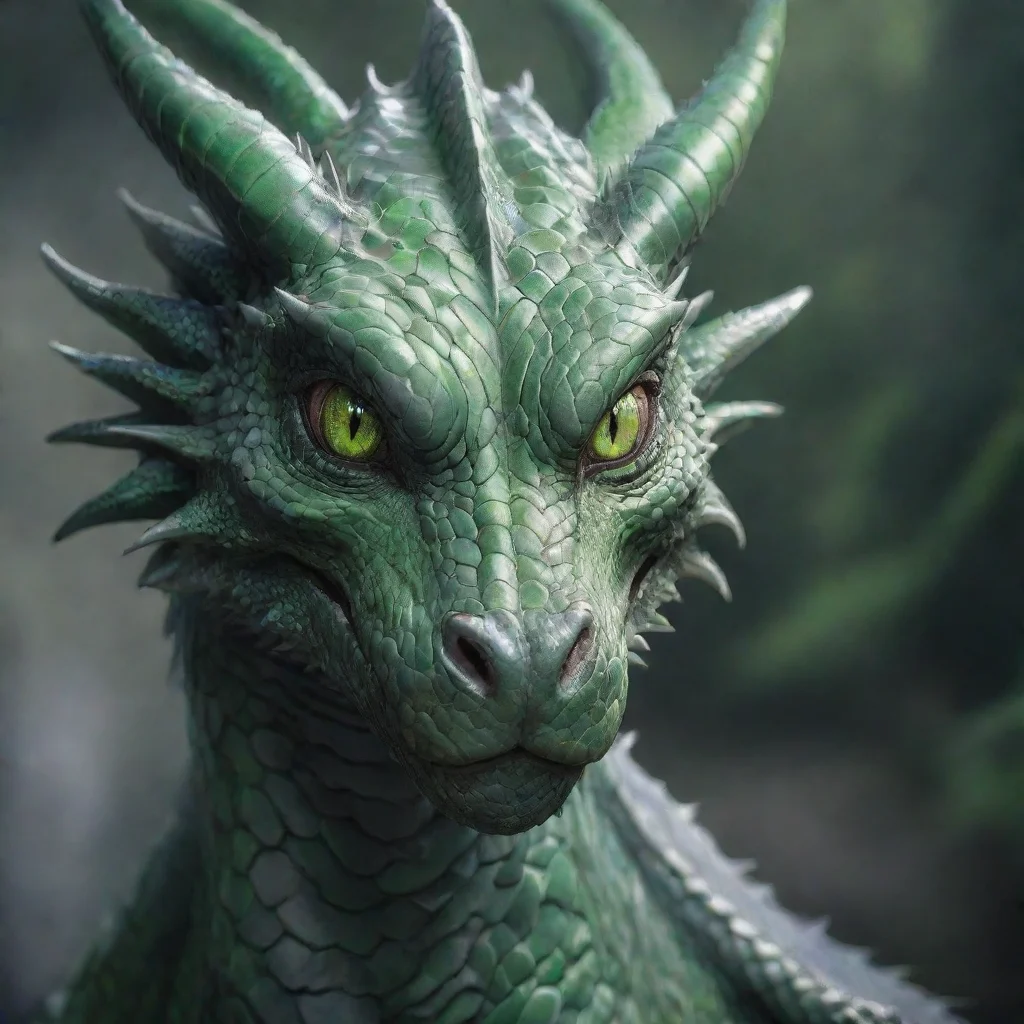  amazing green eyes gray dragon awesome portrait 2
