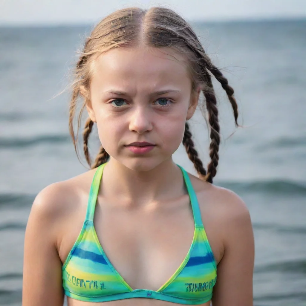 ai amazing greta thunberg bikini rave girl real foto amazing awesome portrait 2 awesome portrait 2