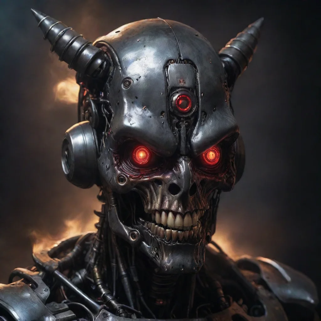 amazing grimdark demon possession of evil robot awesome portrait 2