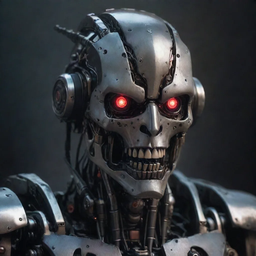 ai amazing grimdark evil ai overlord robot awesome portrait 2 tall