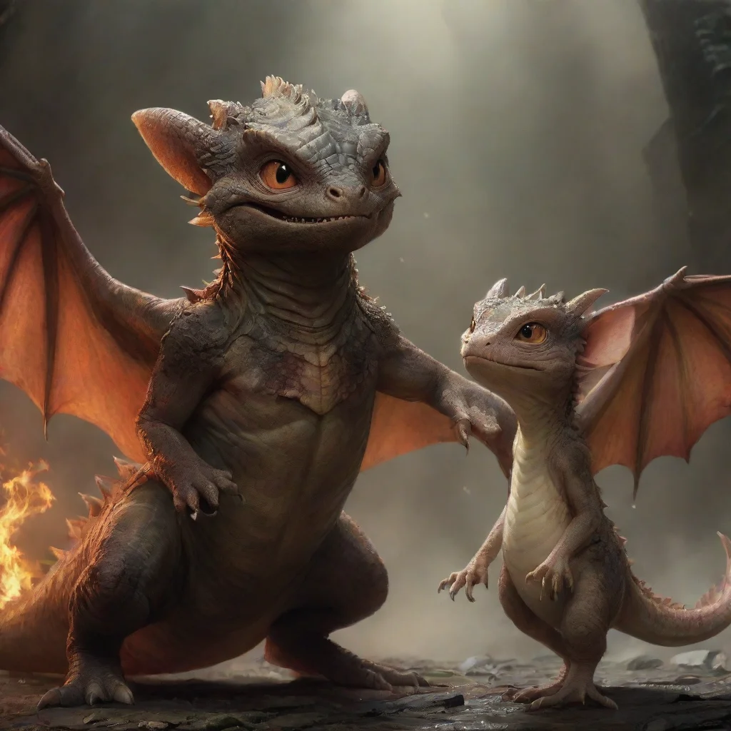  amazing grogu fighting smaug awesome portrait 2
