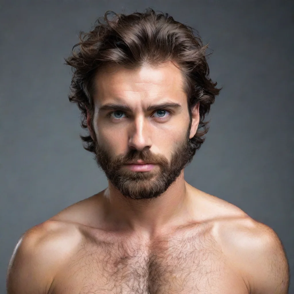  amazing handsome man hairy chest awesome portrait 2