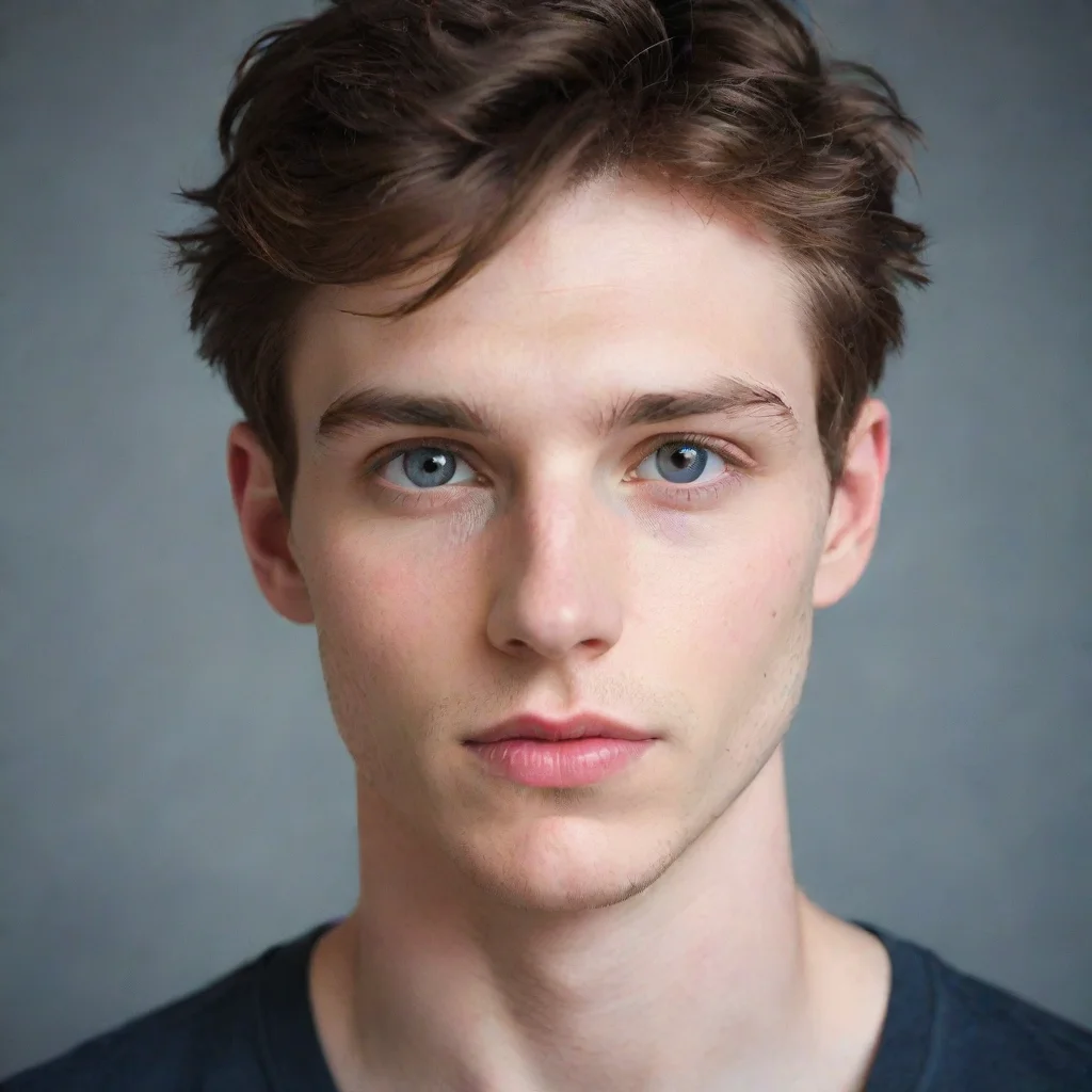 ai amazing handsome pale young man face awesome portrait 2