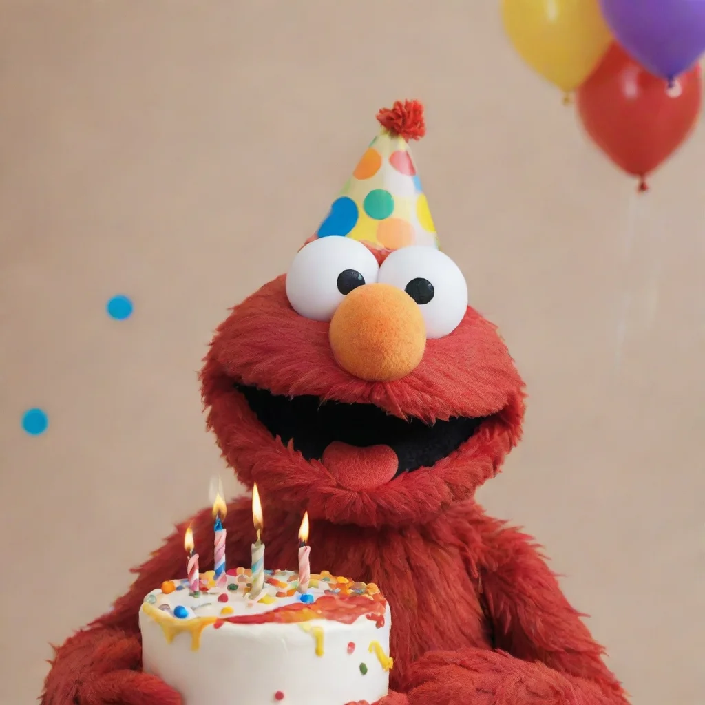 ai amazing happy birthday elmo awesome portrait 2