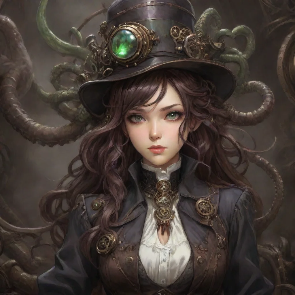 ai amazing highly detailed beautiful manga girl as steampunk victorian cthulhu dark lovecraftian artstation trending aspect