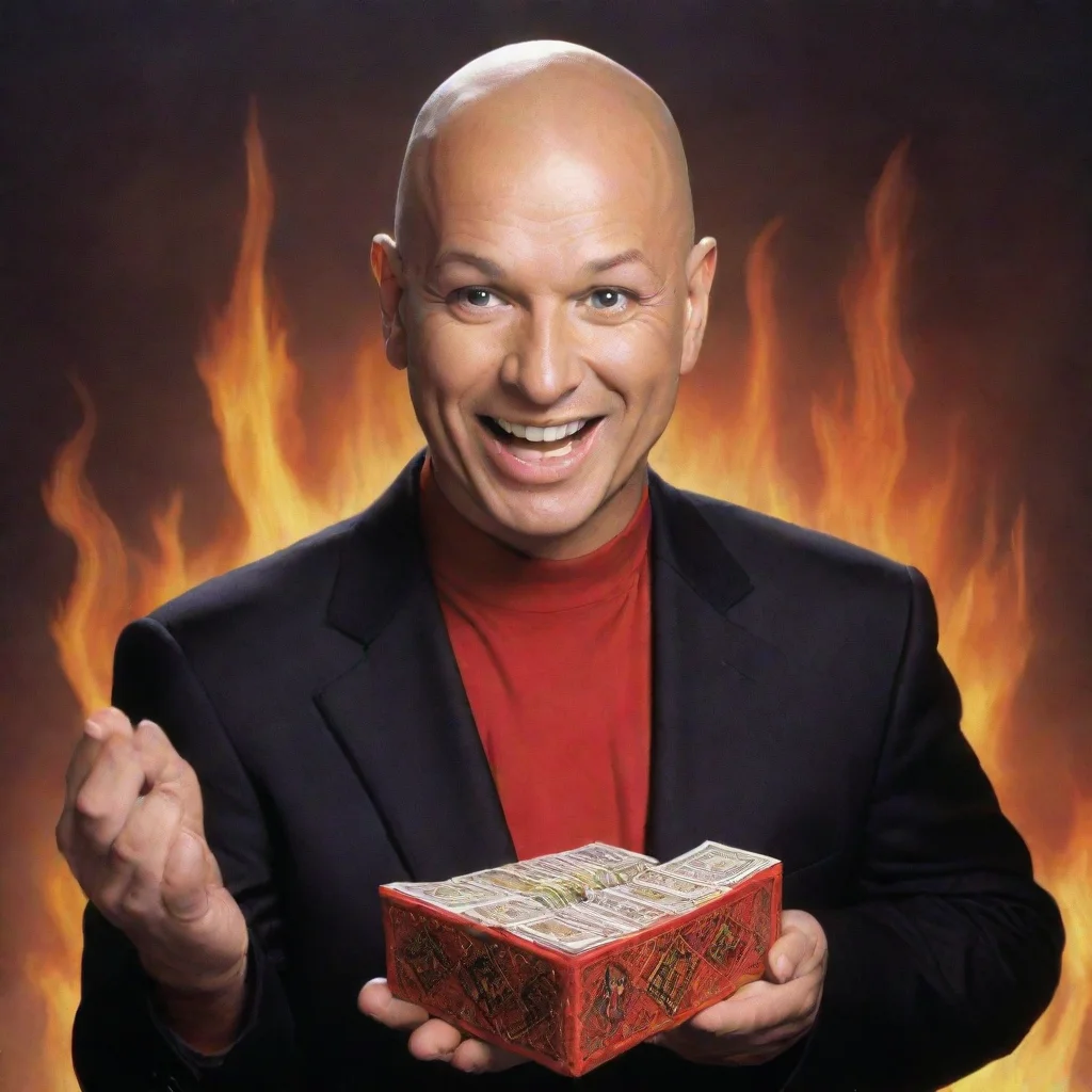  amazing howie mandel as an infernal from dungeons and dragons holding a deal or no deal case awesome portrait 2