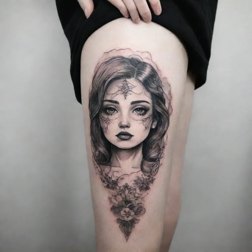  amazing i was made to find you fine line black and white tattoo awesome portrait 2