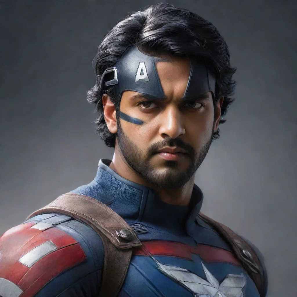 ai amazing imagine prabhas as captain america awesome portrait 2