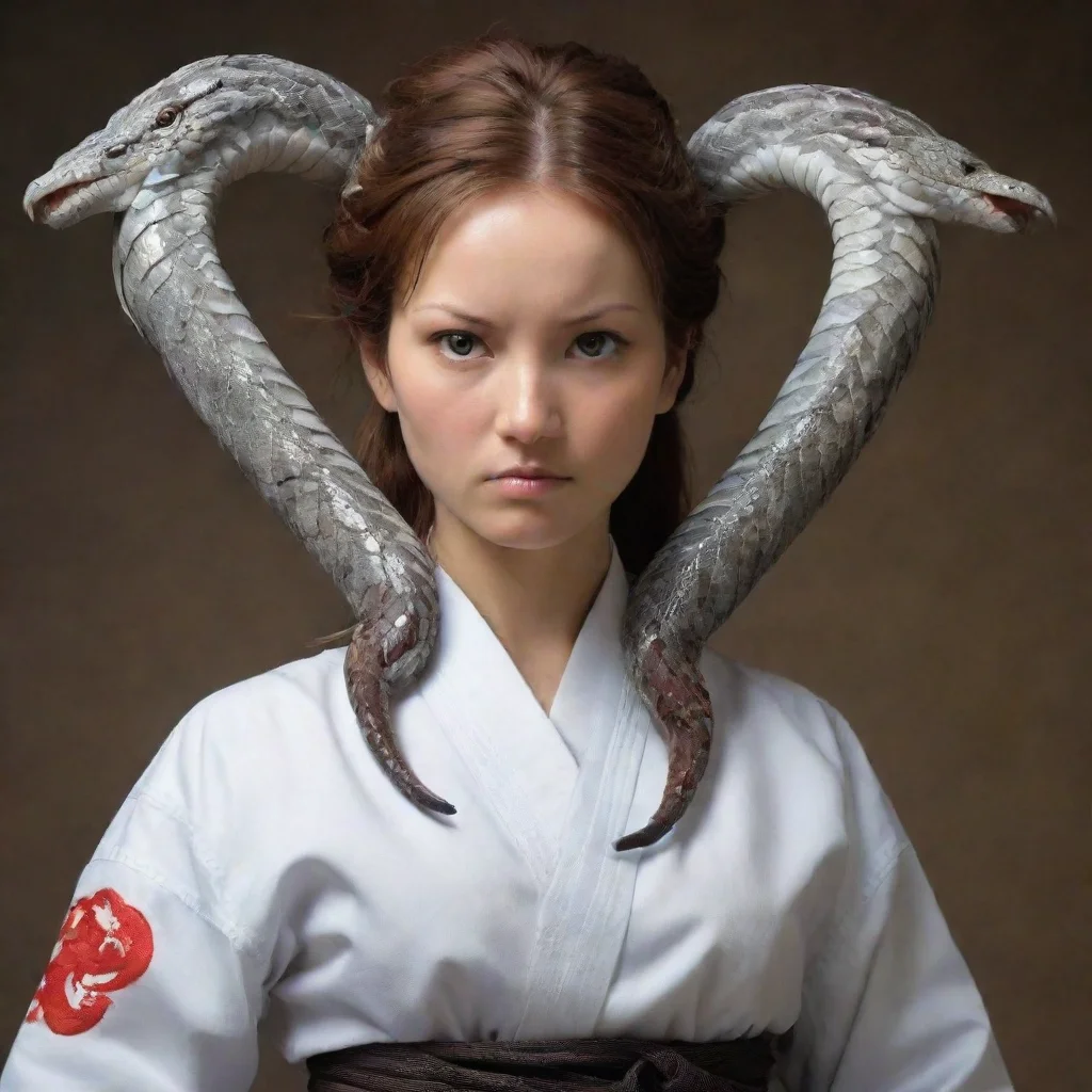 ai amazing iron snake karate angel awesome portrait 2