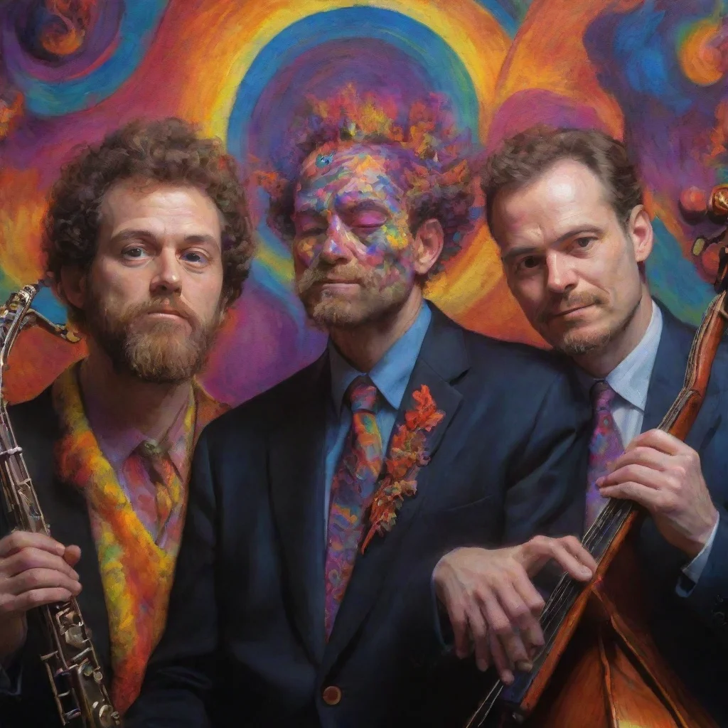 ai amazing jazz trio psychedlic awesome portrait 2 wide