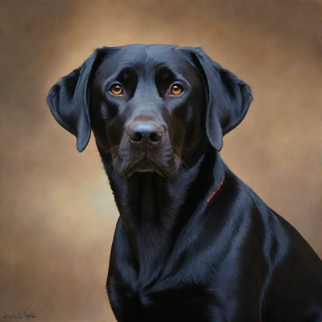 ai amazing jim davis black lab awesome portrait 2