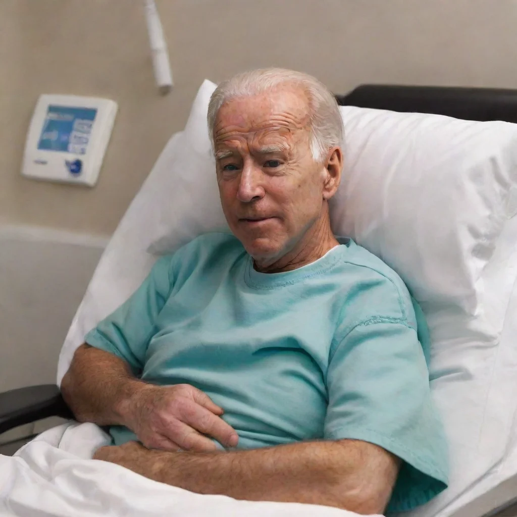 ai amazing joe biden seriously ill in intesive care unit awesome portrait 2