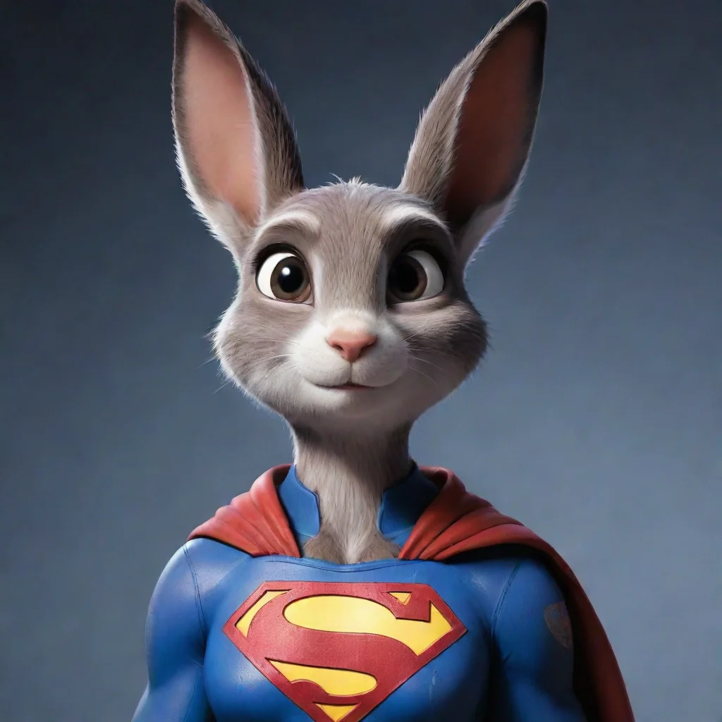 ai amazing judy hopps superman awesome portrait 2