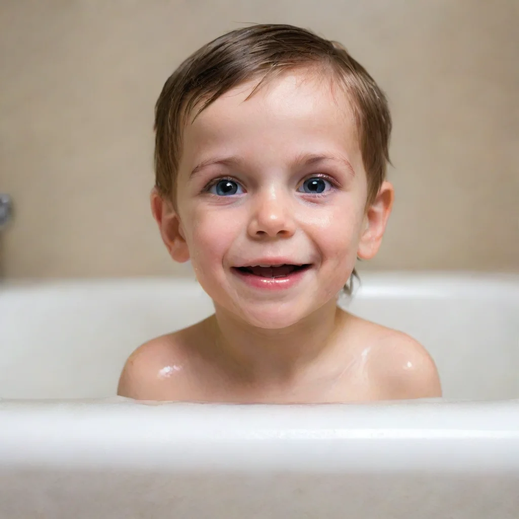 ai amazing kid a t the bath awesome portrait 2