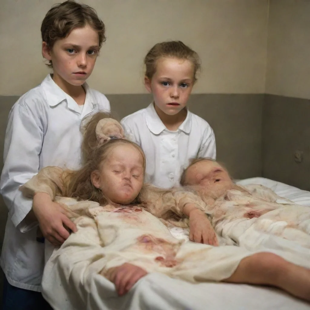 ai amazing kids in a morgue awesome portrait 2