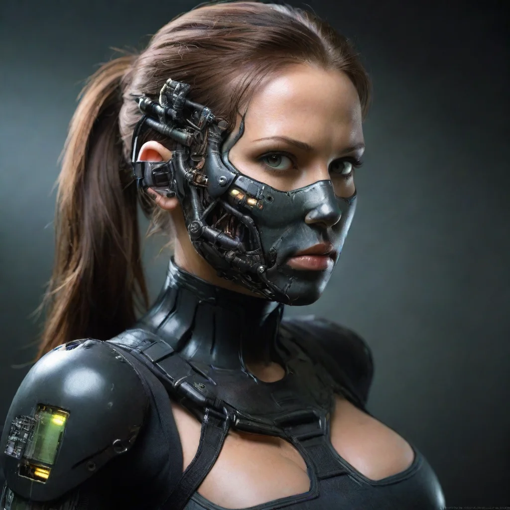 ai amazing lara croft as a borg awesome portrait 2