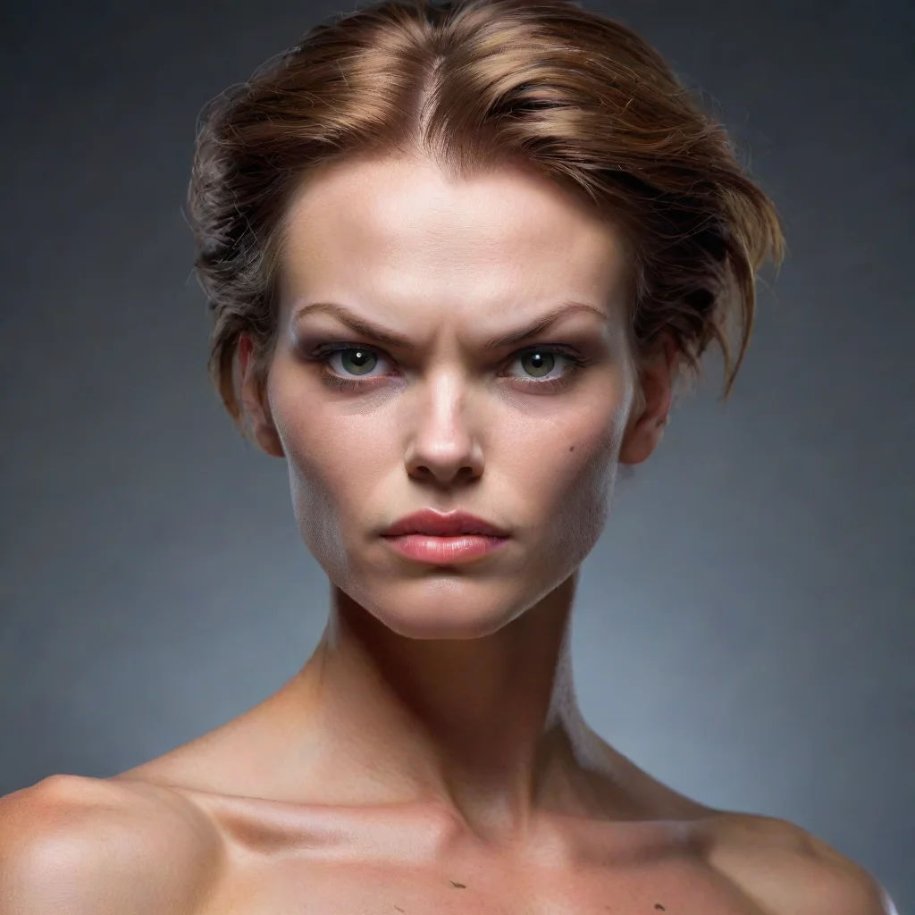 ai amazing lean beef patty strong humanoid female menacing aspect 12f awesome portrait 2