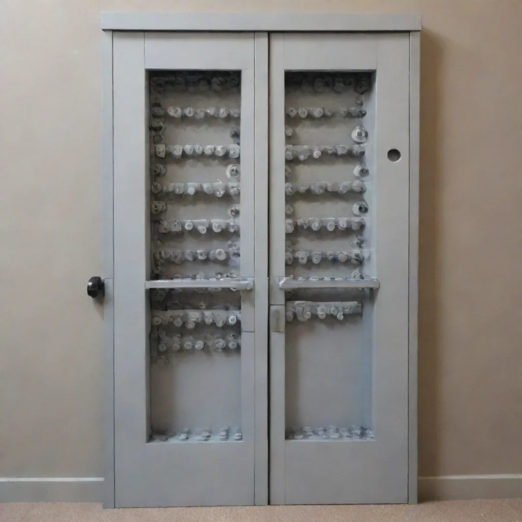 ai amazing lego set steel door with six divisions awesome portrait 2