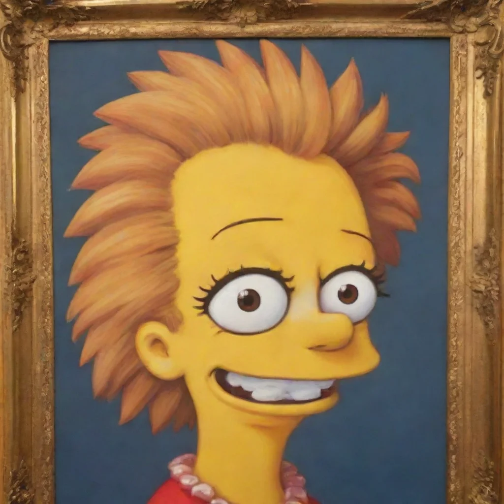 ai amazing lisa simpson awesome portrait 2