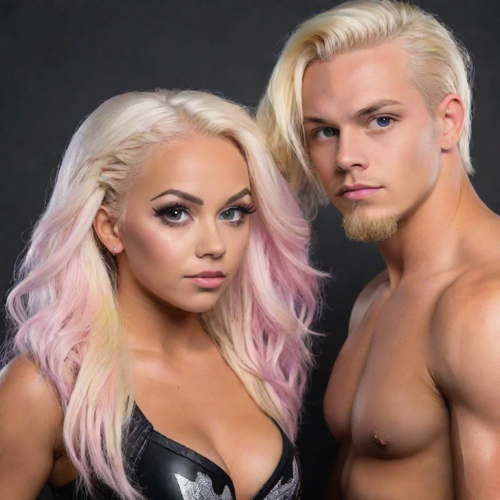 ai amazing liv morgan and grayson waller awesome portrait 2